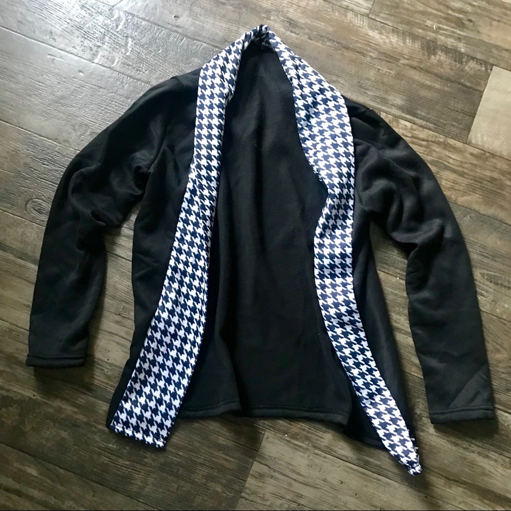 Black & White Loose Cardigan Sweater Unisex